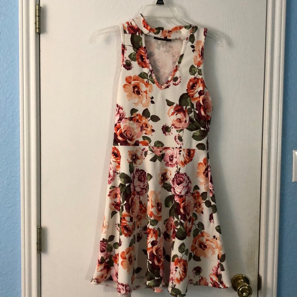 Floral print dress